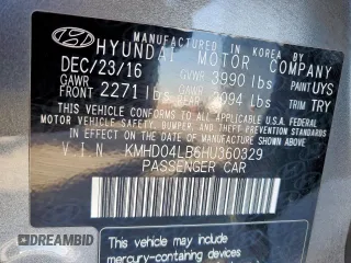 2017 Hyundai Elantra Sport с VIN KMHD04LB6HU360329, выставлен на аукционе Copart как лот 44578425 с пробегом 89 653 миль миль и Списание • Salvage title. История ставок и продаж доступна на DreamBid. Изображение 13.