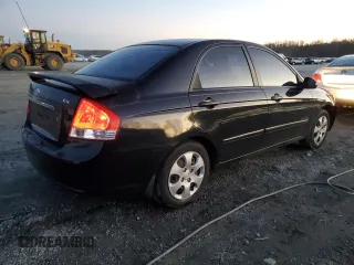 2008 Kia Spectra EX with VIN KNAFE121185551816, listed as a Copart auction lot 42324005 with 159,476 mi miles and Salvage title. Bid and sale history available at DreamBid. Image 3.