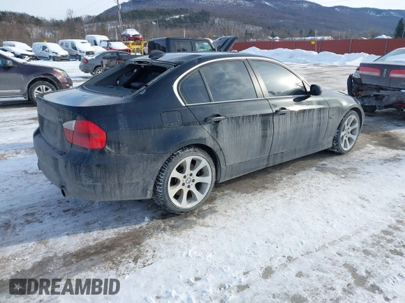 2008 BMW 3 Series 335xi with VIN WBAVD53518A252888, listed as a IAAI auction lot 41362891 with 82,197 mi miles. Bid and sale history available at carsss.com. Image 4.