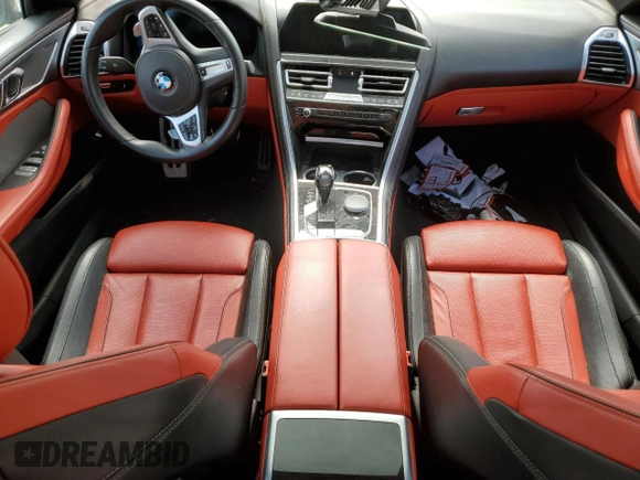 2020 BMW 8 Series 840i with VIN WBAGV4C0XLCD97822, listed as a Copart auction lot 52265065 with Not provided miles and Clean title. Bid and sale history available at DreamBid. Image 8.
