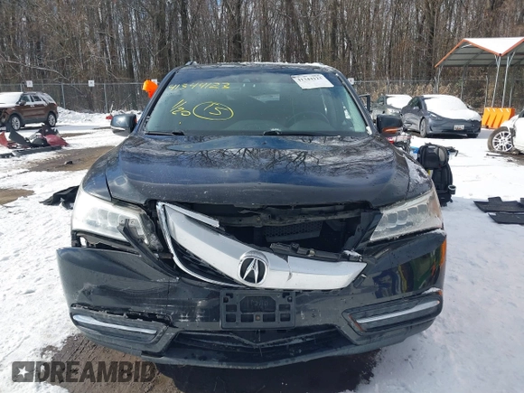 2014 Acura MDX Tech Pkg with VIN 5FRYD4H49EB010409, listed as a IAAI auction lot 41344123 with 118,066 mi miles. Bid and sale history available at carsss.com. Image 12.