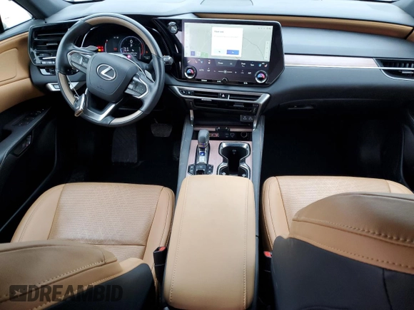 2023 Lexus RX with VIN 2T2BAMCA7PC025247, listed as a Copart auction lot 43872945 with 31,706 mi miles and Salvage Title. Bid and sale history available at carsss.com. Image 8.