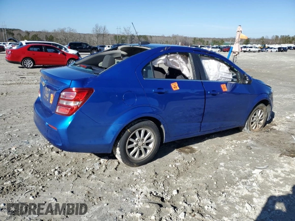 2018 Chevrolet Sonic LT z VIN 1G1JD5SHXJ4123736, wystawiony jako Copart lot #42646795 z przebiegiem 102 620 mil mil oraz Szkoda całkowita • Salvage title. Historia ofert i sprzedaży dostępna na DreamBid. Obrazek 3.
