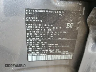 2023 Volkswagen Tiguan SE with VIN 3VVMB7AX7PM026782, listed as a Copart auction lot 53073905 with Not provided miles and Non repairable. Bid and sale history available at DreamBid. Image 13.