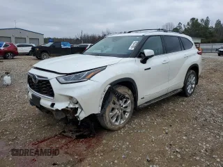 2021 Toyota Highlander Hybrid Limited с VIN 5TDXBRCH2MS519956, выставлен на аукционе Copart как лот 45204205 с пробегом 53 967 миль миль и Списание • Salvage title. История ставок и продаж доступна на DreamBid. Изображение 1.
