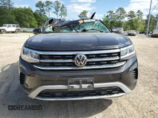2023 Volkswagen Atlas SE with VIN 1V2WR2CA7PC500650, listed as a Copart auction lot 51973035 with 29,700 mi miles and Salvage title. Bid and sale history available at DreamBid. Image 5.