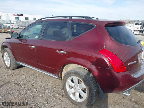 2006 Nissan Murano S with VIN JN8AZ08T76W422429, listed as a IAAI auction lot 41644127 with 251,135 mi miles. Bid and sale history available at carsss.com. Image 3.