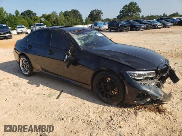 2020 BMW 3 Series M340i with VIN 3MW5U7J09L8B27922, listed as a Copart auction lot 68222584 with 51,220 mi miles and Salvage Title. Bid and sale history available at carsss.com. Image 4.