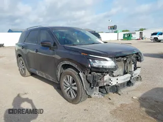 2022 Nissan Pathfinder SL with VIN 5N1DR3CA0NC233455, listed as a IAAI auction lot 42426618 with 86,536 mi miles and . Bid and sale history available at DreamBid. Image 1.