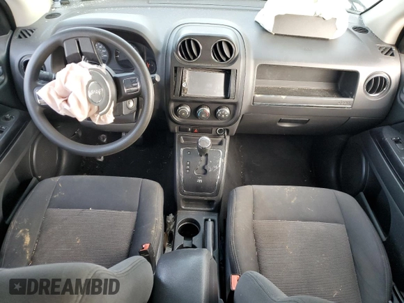 2012 Jeep Compass Sport with VIN 1C4NJCBB5CD503698, listed as a Copart auction lot 83105324 with 0 mi miles and Salvage Title. Bid and sale history available at carsss.com. Image 8.