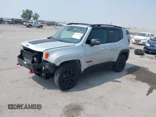 2018 Jeep Renegade Trailhawk z VIN ZACCJBCB6JPH86837, wystawiony jako IAAI lot #42394914 z przebiegiem 17 367 mil mil oraz . Historia ofert i sprzedaży dostępna na DreamBid. Obrazek 2.