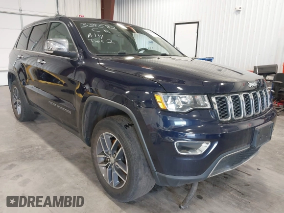 2018 Jeep Grand Cherokee Limited with VIN 1C4RJFBG4JC334582, listed as a IAAI auction lot 42137075 with 57,400 mi miles and . Bid and sale history available at DreamBid. Image 1.