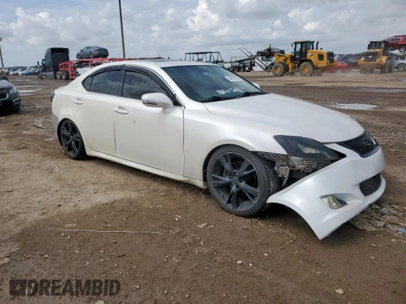 2009 Lexus IS 250 with VIN JTHBK262395093408, listed as a Copart auction lot 64627095 with 184,822 mi miles and Clean title. Bid and sale history available at DreamBid. Image 4.