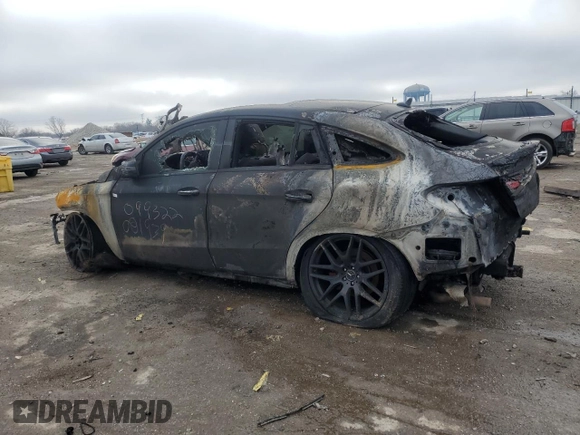 2018 Mercedes-Benz GLE 63 S AMG with VIN 4JGED7FB5JA099322, listed as a Copart auction lot 87002364 with Not provided miles and Salvage title. Bid and sale history available at DreamBid. Image 2.