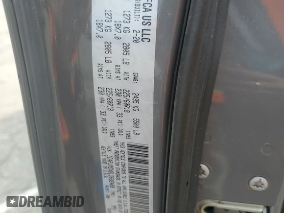 2020 Jeep Cherokee Limited with VIN 1C4PJMDX6LD602408, listed as a Copart auction lot 59229835 with 62,259 mi miles and Salvage title. Bid and sale history available at DreamBid. Image 13.