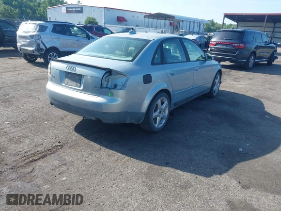 2004 Audi A4 1.8T with VIN WAULC68E44A105113, listed as a IAAI auction lot 42475749 with 239,861 mi miles and . Bid and sale history available at DreamBid. Image 4.
