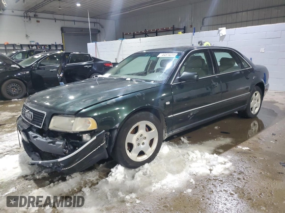 2003 Audi A8 z VIN WAUML44D13N002213, wystawiony jako Copart lot #44374255 z przebiegiem Nie podano mil oraz Szkoda całkowita • Salvage title. Historia ofert i sprzedaży dostępna na DreamBid. Obrazek 1.