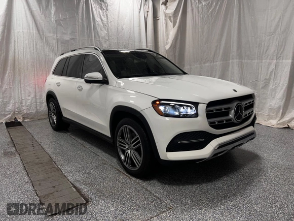 2020 Mercedes-Benz GLS 450 z VIN 4JGFF5KEXLA253920, wystawiony jako Copart lot #60090855 z przebiegiem 82 329 mil mil oraz Czysty tytuł • Clean title. Historia ofert i sprzedaży dostępna na DreamBid. Obrazek 1.