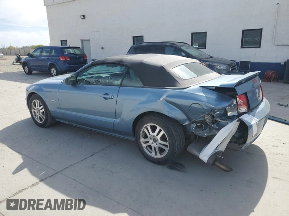 2005 Ford Mustang GT Deluxe with VIN 1ZVFT85H155173399, listed as a Copart auction lot 52964165 with 150,026 mi miles and Salvage Title. Bid and sale history available at DreamBid. Image 2.
