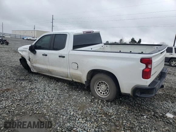 2021 Chevrolet Silverado 1500 Work Truck with VIN 1GCRWAEF7MZ331894, listed as a Copart auction lot 48412735 with 126,173 mi miles and Salvage Title. Bid and sale history available at DreamBid. Image 2.