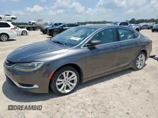 2015 Chrysler 200 Limited with VIN 1C3CCCAB5FN594946, listed as a Copart auction lot 59218615 with 59,431 mi miles and Salvage title. Bid and sale history available at DreamBid. Image 1.