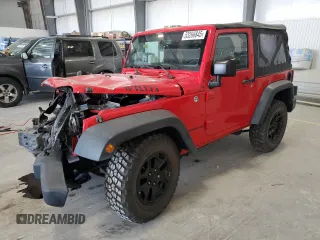 2015 Jeep Wrangler Willys Wheeler with VIN 1C4AJWAG0FL708837, listed as a Copart auction lot 53266845 with 85,881 mi miles and Salvage title. Bid and sale history available at DreamBid. Image 1.