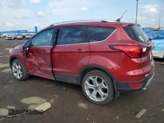 2019 Ford Escape Titanium with VIN 1FMCU9J91KUB56025, listed as a Copart auction lot 52856655 with 56,612 mi miles and Clean Title. Bid and sale history available at carsss.com. Image 2.