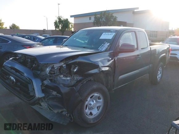 2020 Toyota Tacoma SR with VIN 3TYRX5GN0LT000913, listed as a IAAI auction lot 42520385 with 44,381 mi miles and . Bid and sale history available at DreamBid. Image 6.