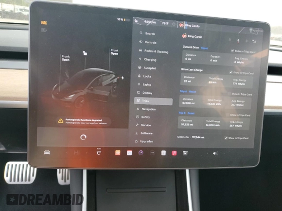2019 Tesla Model 3 Mid Range z VIN 5YJ3E1EA8KF297299, wystawiony jako Copart lot #47935394 z przebiegiem 117 644 mil mil oraz Szkoda całkowita • Salvage title. Historia ofert i sprzedaży dostępna na DreamBid. Obrazek 9.