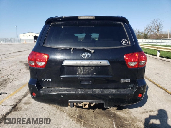 2008 Toyota Sequoia Ltd with VIN 5TDBY68A98S021018, listed as a Copart auction lot 51775245 with 371,760 mi miles and Clean Title. Bid and sale history available at carsss.com. Image 6.