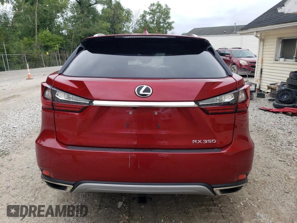 2022 Lexus RX with VIN 2T2HZMDA3NC331425, listed as a Copart auction lot 66683604 with 26,743 mi miles and Salvage Title. Bid and sale history available at carsss.com. Image 6.
