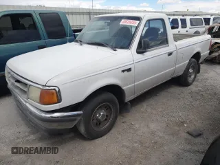 1997 Ford Ranger XLT with VIN 1FTCR10A2VUA77020, listed as a Copart auction lot 48620035 with 204,609 mi miles and Salvage Title. Bid and sale history available at carsss.com. Image 1.