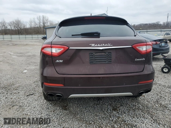 2017 Maserati Levante S with VIN ZN661YUL5HX264262, listed as a Copart auction lot 38750793 with 0 mi miles. Bid and sale history available at carsss.com. Image 6.
