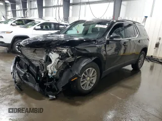2022 Chevrolet Traverse LT Cloth with VIN 1GNEVGKW8NJ165918, listed as a Copart auction lot 48674795 with 26,821 mi miles and Salvage Title. Bid and sale history available at carsss.com. Image 1.
