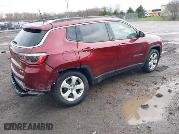 2021 Jeep Compass Latitude with VIN 3C4NJDBB8MT530329, listed as a IAAI auction lot 42094490 with 38,751 mi miles and . Bid and sale history available at DreamBid. Image 4.