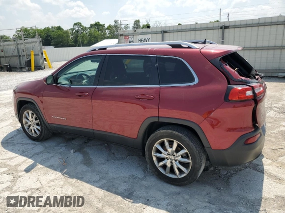 2017 Jeep Cherokee Latitude with VIN 1C4PJLCB7HW613803, listed as a Copart auction lot 58072565 with 122,321 mi miles and Salvage title. Bid and sale history available at DreamBid. Image 2.