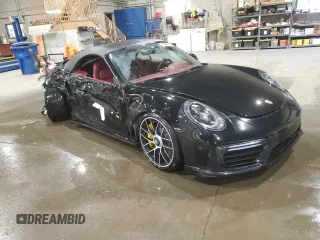 2019 Porsche 911 Turbo S with VIN WP0CD2A9XKS144611, listed as a Copart auction lot 77636924 with 62,657 mi miles and Salvage Title. Bid and sale history available at carsss.com. Image 4.