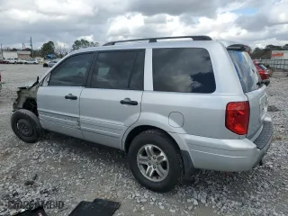 2004 Honda Pilot EX with VIN 2HKYF18574H586714, listed as a Copart auction lot 44374205 with 0 mi miles and Salvage Title. Bid and sale history available at carsss.com. Image 2.