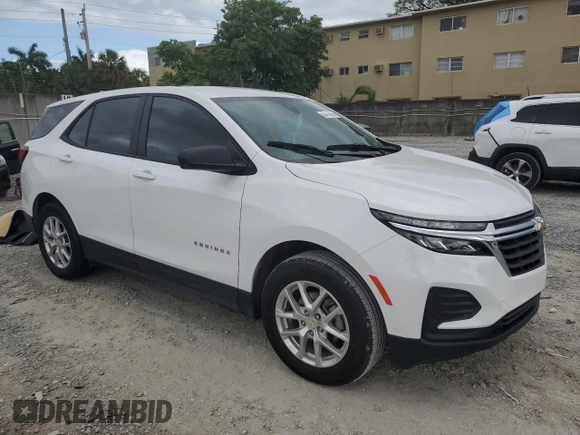 2024 Chevrolet Equinox LS with VIN 3GNAXHEG9RL232818, listed as a Copart auction lot 52411955 with Not Provided miles and Non Repairable. Bid and sale history available at DreamBid. Image 4.