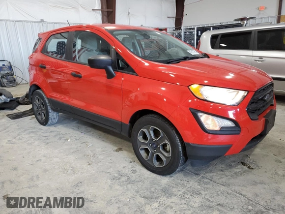 2020 Ford EcoSport S with VIN MAJ3S2FE7LC328353, listed as a Copart auction lot 41810795 with 84,103 mi miles and Salvage Title. Bid and sale history available at carsss.com. Image 4.