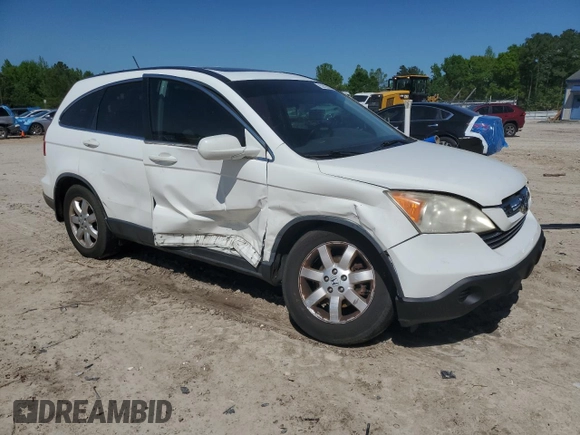2007 Honda CR-V EX-L with VIN JHLRE38747C069670, listed as a Copart auction lot 52423655 with 185,453 mi miles and Salvage Title. Bid and sale history available at carsss.com. Image 4.