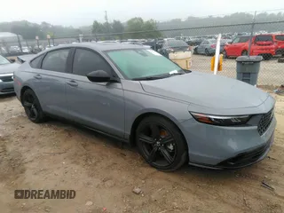 2025 Honda Accord Sport-L with VIN 1HGCY2F7XSA022835, listed as a IAAI auction lot 42414185 with 7,473 mi miles and . Bid and sale history available at DreamBid. Image 1.