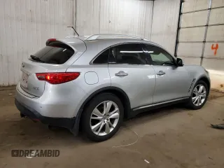 2012 Infiniti FX with VIN JN8AS1MW2CM153273, listed as a Copart auction lot 49504415 with 134,649 mi miles and Salvage Title. Bid and sale history available at carsss.com. Image 3.