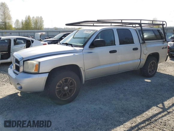 2007 Dodge Dakota SLT with VIN 1D7HW48K67S137401, listed as a Copart auction lot 53664505 with 182,862 mi miles and Clean Title. Bid and sale history available at carsss.com. Image 1.