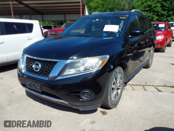 2014 Nissan Pathfinder SV with VIN 5N1AR2MN2EC658657, listed as a IAAI auction lot 42081432 with 170,905 mi miles. Bid and sale history available at carsss.com. Image 2.