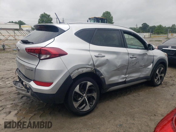 2017 Hyundai Tucson Sport with VIN KM8J33A23HU355807, listed as a Copart auction lot 58431795 with 127,353 mi miles and Salvage title. Bid and sale history available at DreamBid. Image 3.