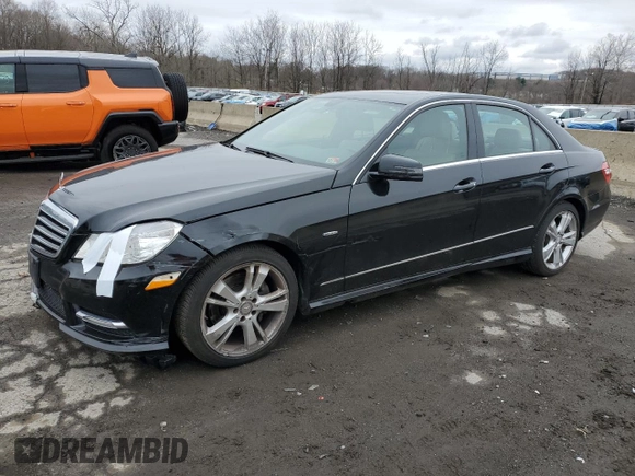 2012 Mercedes-Benz E 350 Luxury with VIN WDDHF8JB3CA624167, listed as a Copart auction lot 52802215 with 87,989 mi miles and Salvage title. Bid and sale history available at DreamBid. Image 1.