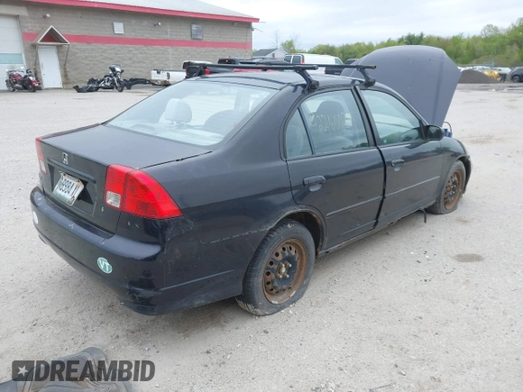 2004 Honda Civic LX z VIN 2HGES165X4H543397, wystawiony jako IAAI lot #42260029 z przebiegiem 210 072 mil mil oraz . Historia ofert i sprzedaży dostępna na DreamBid. Obrazek 4.