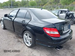 2009 Mercedes-Benz C-Class 3.5L Sport with VIN WDDGF56X89R046740, listed as a IAAI auction lot 41931300 with 150,627 mi miles. Bid and sale history available at carsss.com. Image 3.