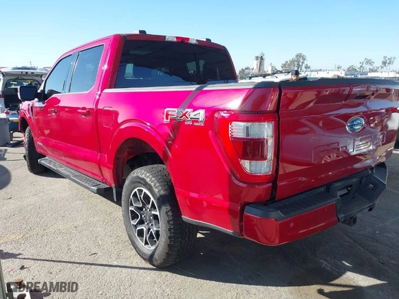 2022 Ford F-150 XL with VIN 1FTFW1EDXNFA50015, listed as a IAAI auction lot 41630903 with 37,420 mi miles. Bid and sale history available at carsss.com. Image 3.